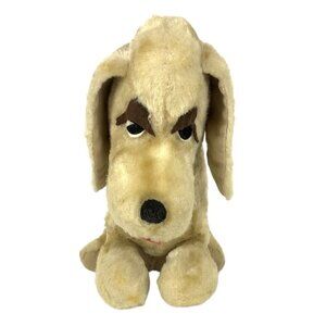 Rushton 1960s Golden Retriever Plush Puppy Dog With Floppy Ears 13 inch